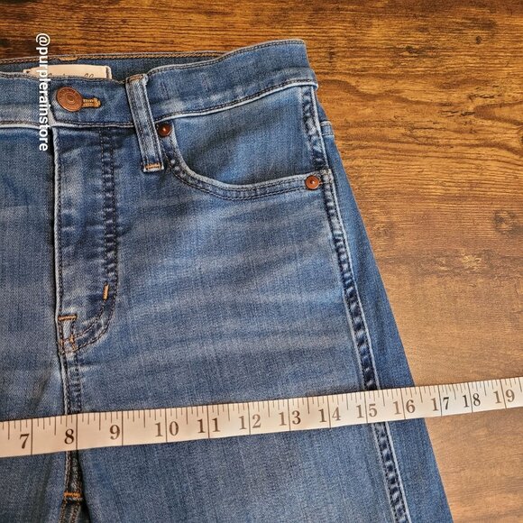 Madewell Jeans Size 27 Stovepipe High Rise Tummy Control Leman Wash MB466 - Picture 9 of 13